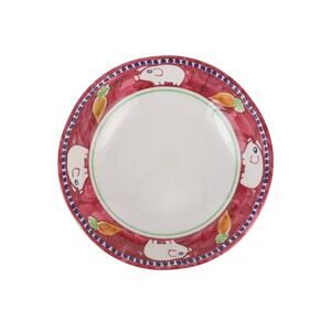 New Vietri Melamine Pasta Bowl Porco Red Campagna
